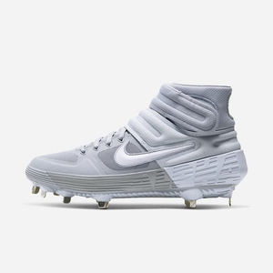 Crampon Baseball Nike Alpha Huarache Elite 2 Mid Grise 5412-936 Wolf Grey/Pure Platinum/Total Orange/White Femme | IRM-11597359